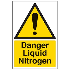 Danger Liquid Nitrogen - Portrait