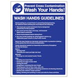Wash Hands Guidelines - Portrait