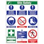 Multi Hazard Site Safety Notice 9 Points 3 Column - Portrait