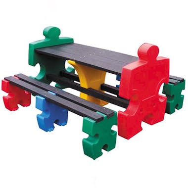 Jigsaw Table and Bench Set