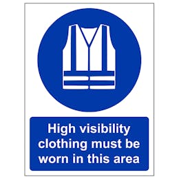 High Visibility Clothing Must Be Worn In This Area