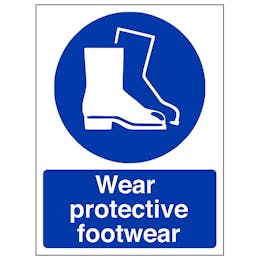 Wear Protective Footwear - Portrait