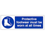 Protective Footwear Must Be Worn - Landscape