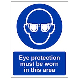 Eye Protection Must Be Worn In This Department - Portrait