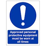 Approved Personal Protective Equipment