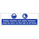 Safety Helmets and Footwear Must Be Worn