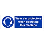 Wear Ear Protectors When Operating - Landscape