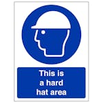 This Is A Hard Hat Area - Portrait