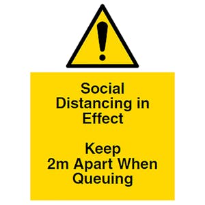 Social Distancing in Effect - Keep Apart