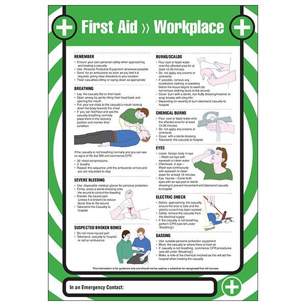 First Aid - Workplace Poster