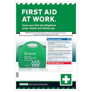 First Aid At Work Safety Poster