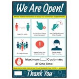 We Are Open - If You have Symptoms Poster