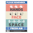 Hands, Face, Space, Fresh Air Poster