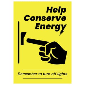 Help Conserve Energy Poster