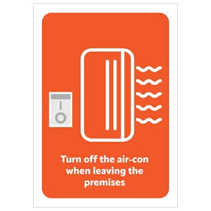 Turn Off Air-Con Poster