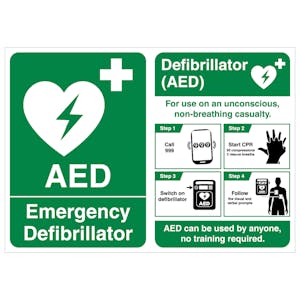 Emergency Defibrillator/Defibrillator Poster