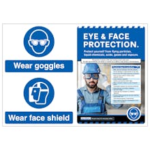 Wear Goggles/Face Shield/Eye & Face Protection