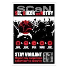 SCaN Poster - Report Suspicious Behaviour To Security