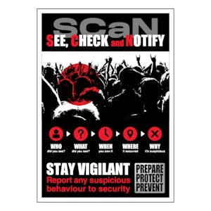 SCaN Poster - Report Suspicious Behaviour To Security