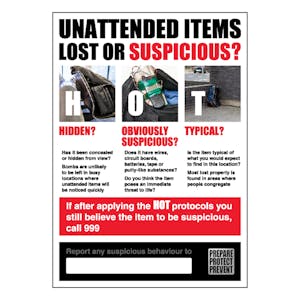 Unattended Items - HOT Poster