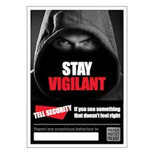 Tell Security Poster - Stay Vigilant