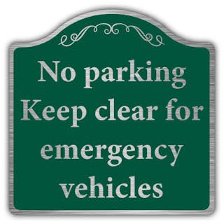 No Parking Keep Clear - Prestige Sign 