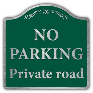 No Parking Private Road - Prestige Sign 