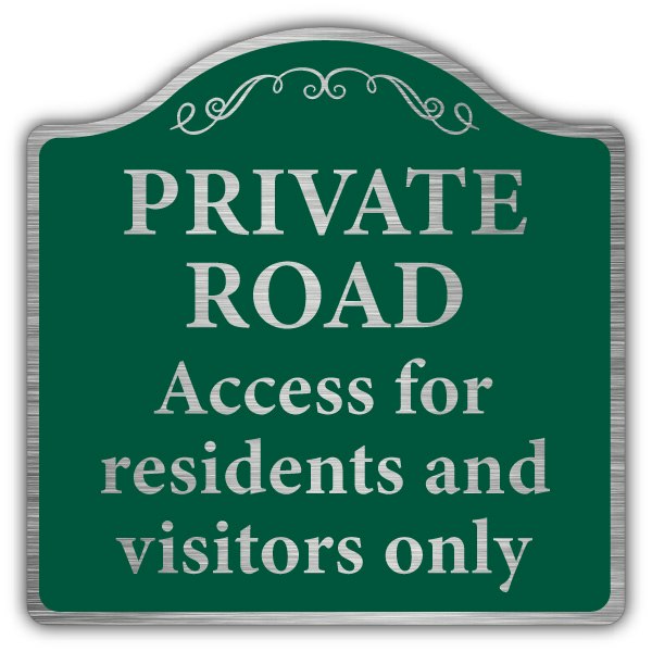 Private Road No Public Access Sign – Aluminium Composite – Onpoint Print & Display – Vehicle Or Post Mount