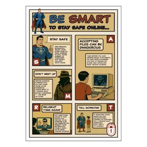 Be SMART to Stay Safe Online Poster