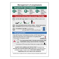 Anaphylaxis Management Poster