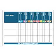 Food Menu- White Board Vinyl - A3