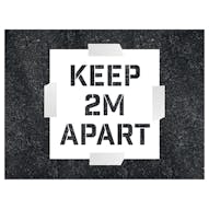 Keep 2m Apart Stencil