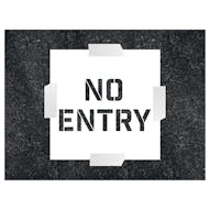 No Entry Stencil