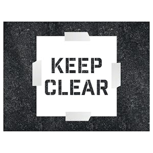Keep Clear Stencil - Square