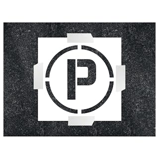 Parking Icon - Stencil