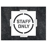 Staff Only Stencil