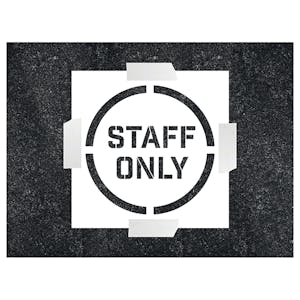 Staff Only Stencil - Square