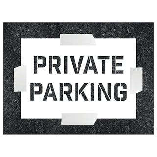 Private Parking - Stencil