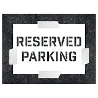 Reserved Parking Stencil