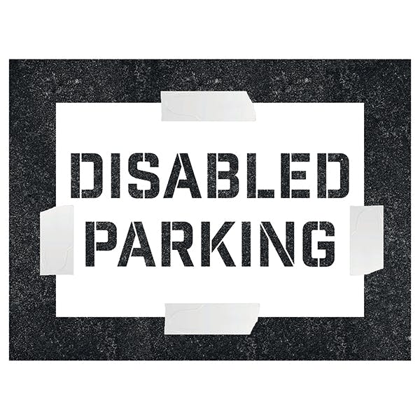 Disabled Parking Stencil