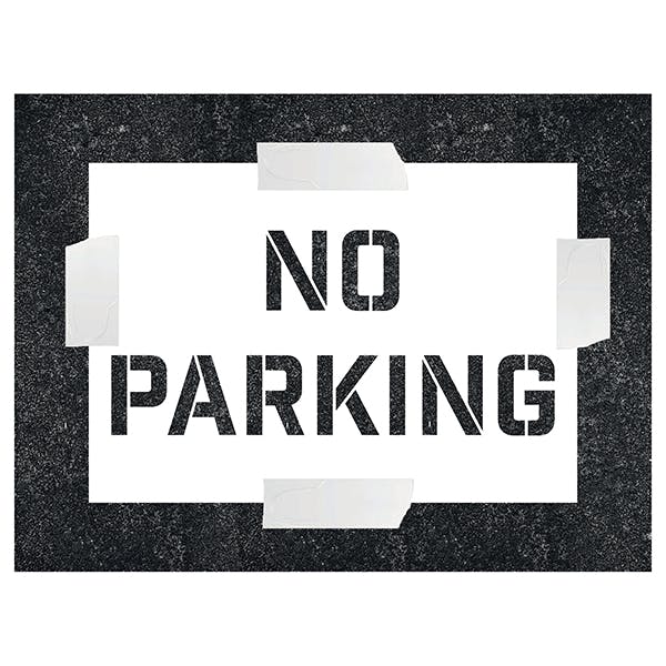 No Parking Stencil