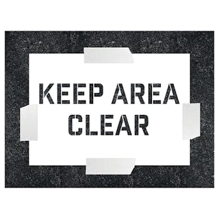 Keep Area Clear - Stencil