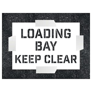 Loading Bay - Keep Clear Stencil