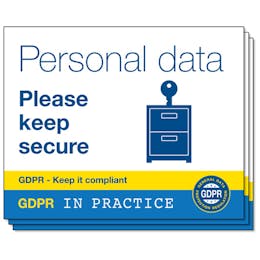 GDPR In Practice Stickers - For Desks & Cabinets