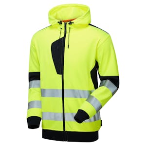 Supertouch Hi-Vis Eco Zipped Hoodie