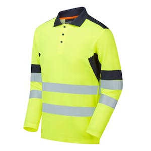 Supertouch Hi-Vis Eco Long Sleeve Polo Shirt