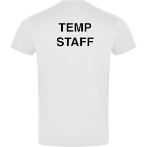 Pre-Printed T-Shirt - Temp Staff