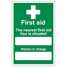 The Nearest First Aid Box Is Situated 