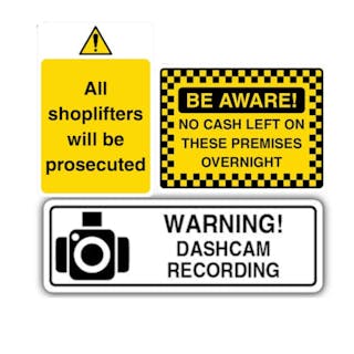 Theft & Vandalism Signs