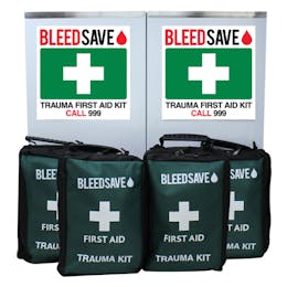 Trauma First Aid Cabinet with 4 x Public Access Trauma (PAcT) Kits 